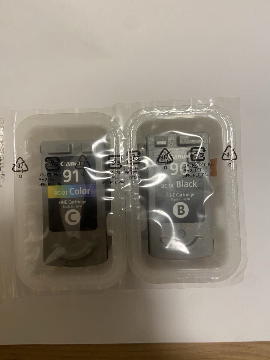 送料無料♪ BC-91 BC-90 大容量!新品未使用未開封!期限不明! CANON ブラック カラー外箱なし!C_画像2