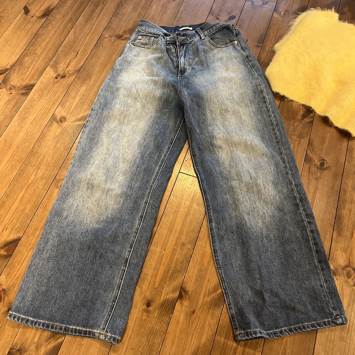 mystic ミスティック　 デニムパンツ 加工デニムパンツ ブルー2_画像2