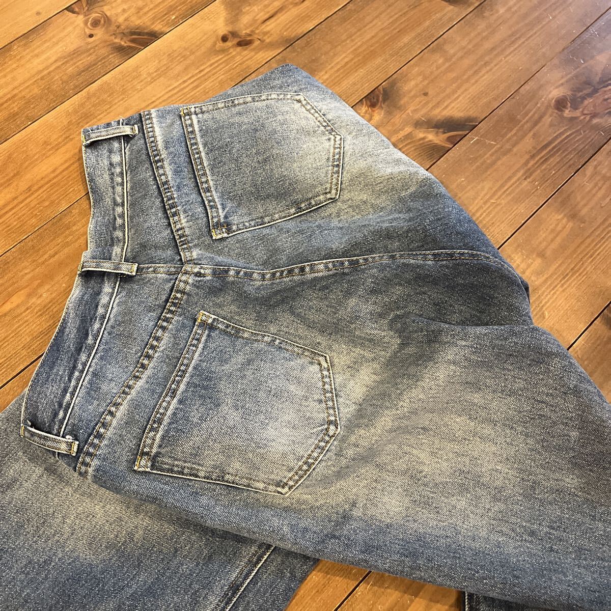 mystic ミスティック　 デニムパンツ 加工デニムパンツ ブルー2_画像5