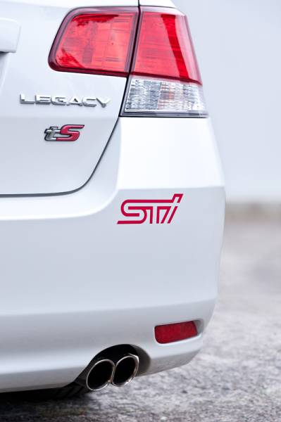 スバル [STI ステッカーA (チェリーレッド)] 純正新品_画像2
