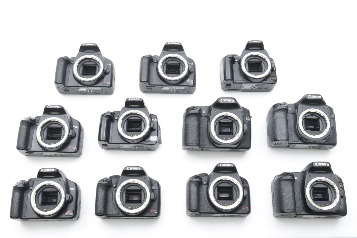 キヤノン CANON EOS 40D / 30D / Kiss X3 / X2 / X / 400D ボディ ★11台まとめ売り★ DSLR デジタル一眼レフカメラ #H30AR59370_画像1