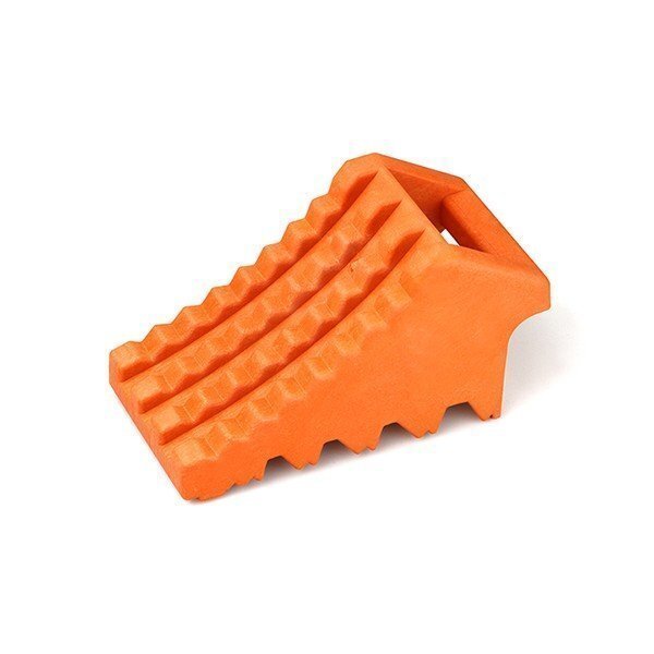 大橋産業 BAL 2251 樹脂製タイヤストッパー 軽?4tトラック・RV車 目立ちやすいオレンジ色　No.2251_画像1