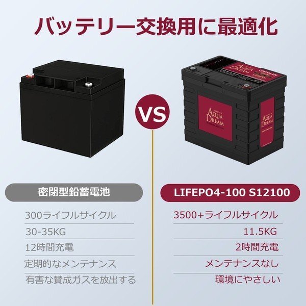 AQUA DREAM aqua Dream LIFEPO4-100 Lynn кислота металлический lithium ион аккумулятор 12V100Ah LifePO4 S12100 5 год гарантия 