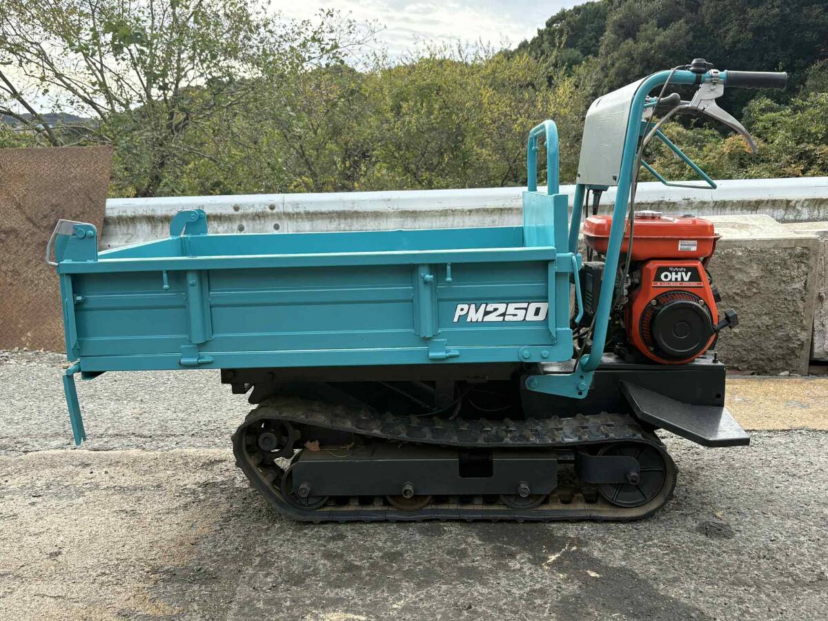 ウインブルヤマグチ PM250LK 油圧ダンプ リフト 農用運搬車 最大積載量 300kg ガソリン 最大4馬力 クローラ型 ★静岡県湖西市発★_画像6