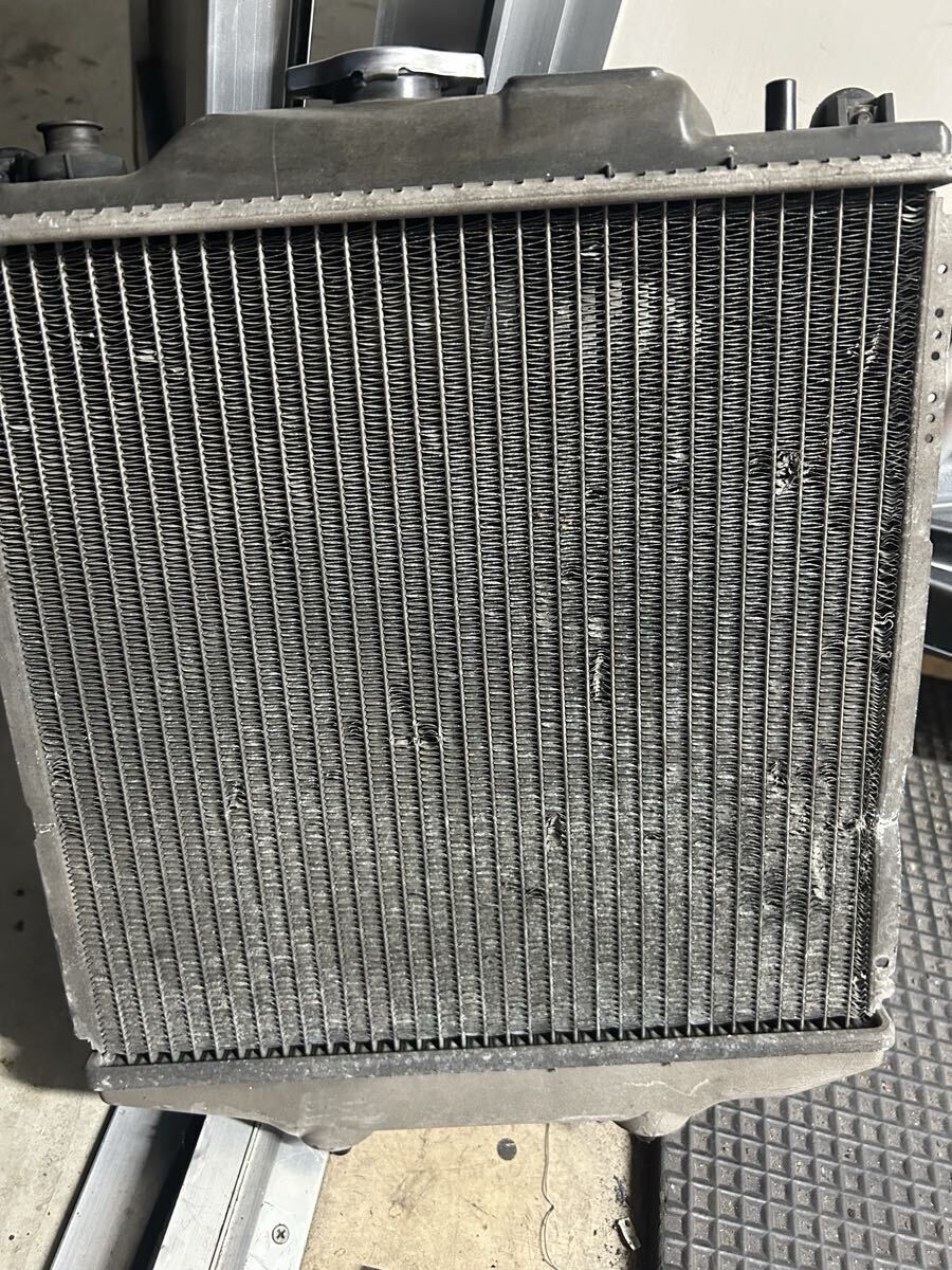 HA21S 純正ラジエーター 電動ファン 実働外し_画像3