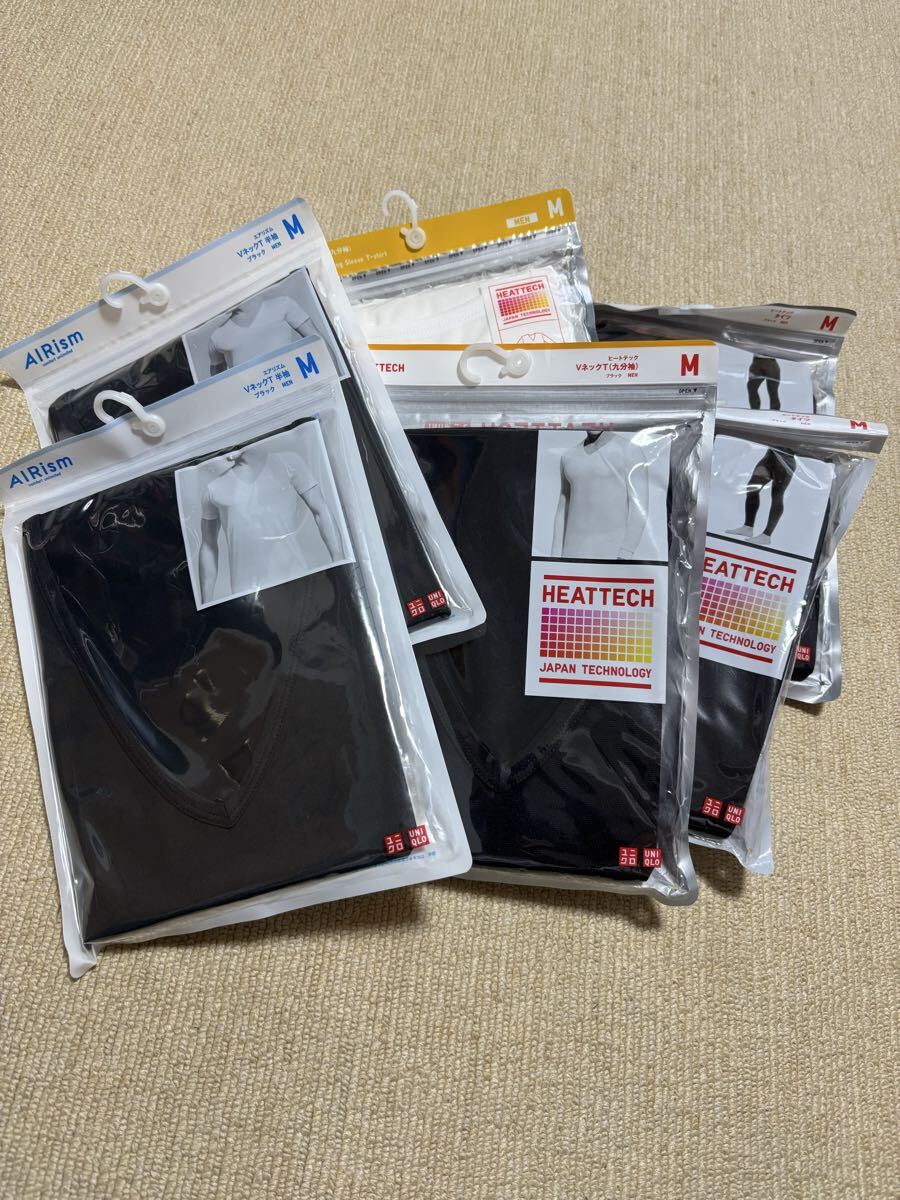 ユニクロ UNIQLO インナー 6点 まとめ売り 新品 未使用品 自宅保管品 ヒートテック エアリズム タイツ_画像1