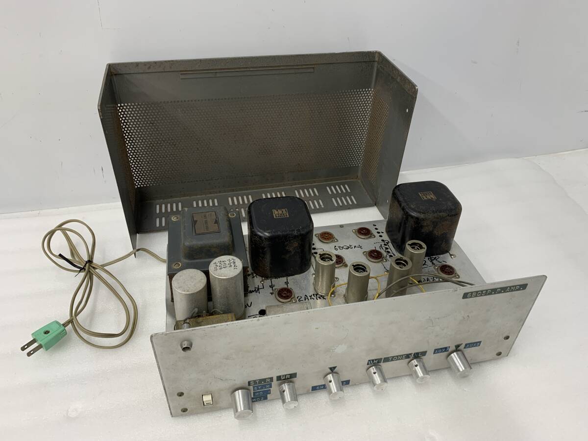 19088◆真空管アンプ　LUX electronics　LUXMAN ラックスマン　自作　6BQ5P？　パワートランス　ナショナル？　写真追加有◆_画像1