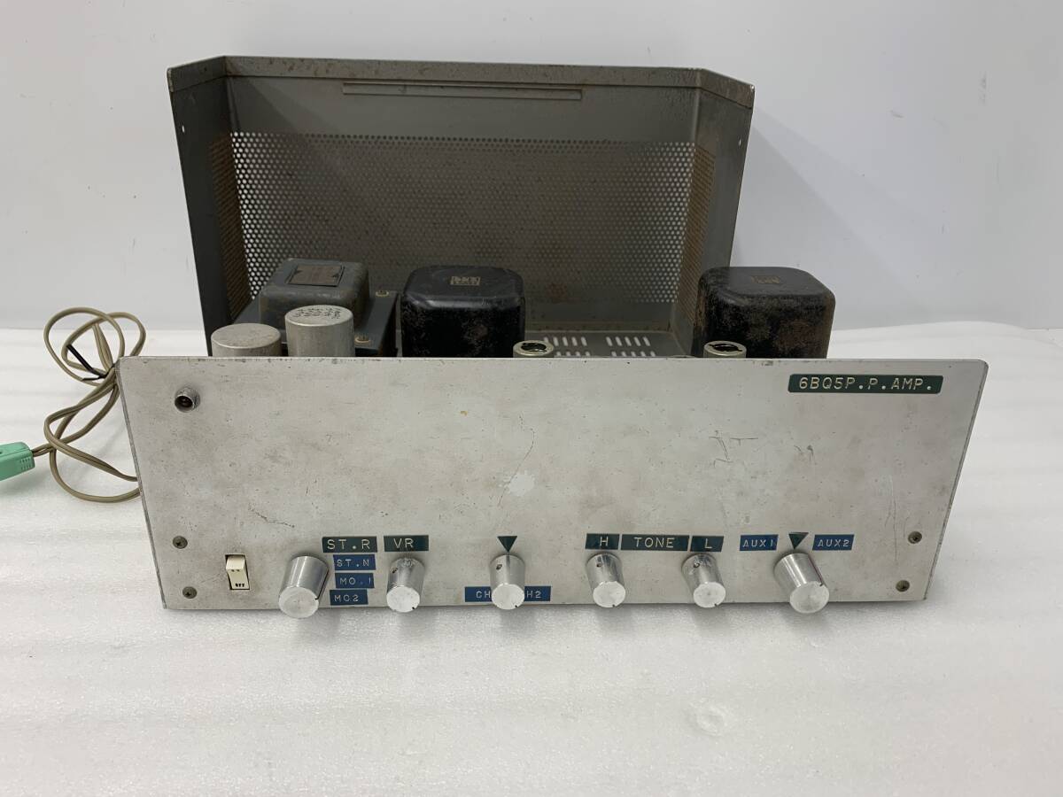 19088◆真空管アンプ　LUX electronics　LUXMAN ラックスマン　自作　6BQ5P？　パワートランス　ナショナル？　写真追加有◆_画像2