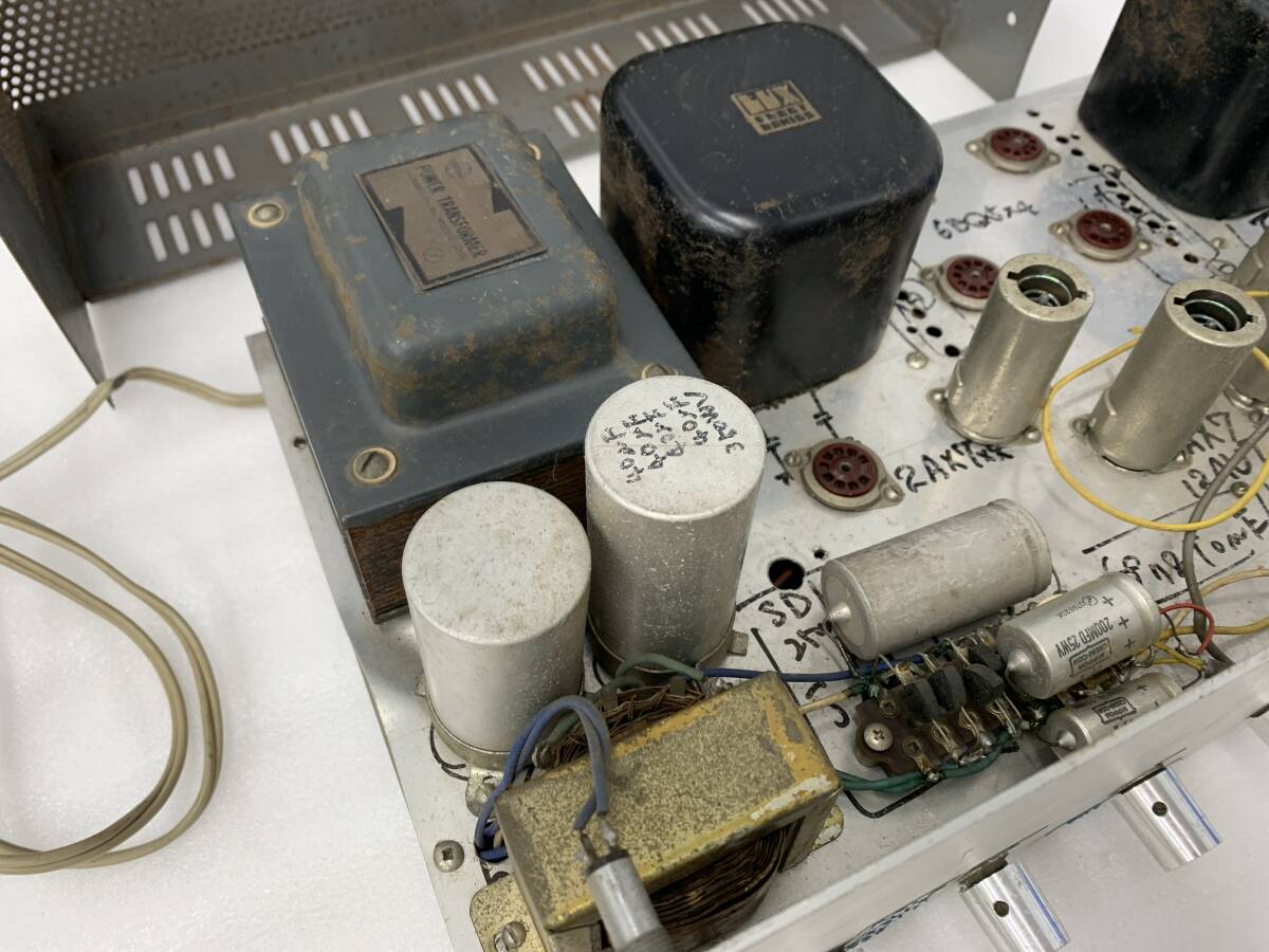 19088◆真空管アンプ　LUX electronics　LUXMAN ラックスマン　自作　6BQ5P？　パワートランス　ナショナル？　写真追加有◆_画像3