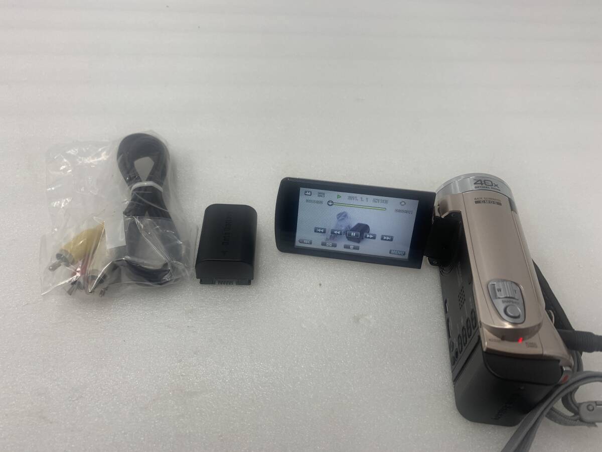 300190◆JVC Everio GZ-E117 ハイビジョンメモリームービー ビデオカメラ ゴールド 専用 BDライター CU-BD5 Series 写真追加有☆え2_画像3