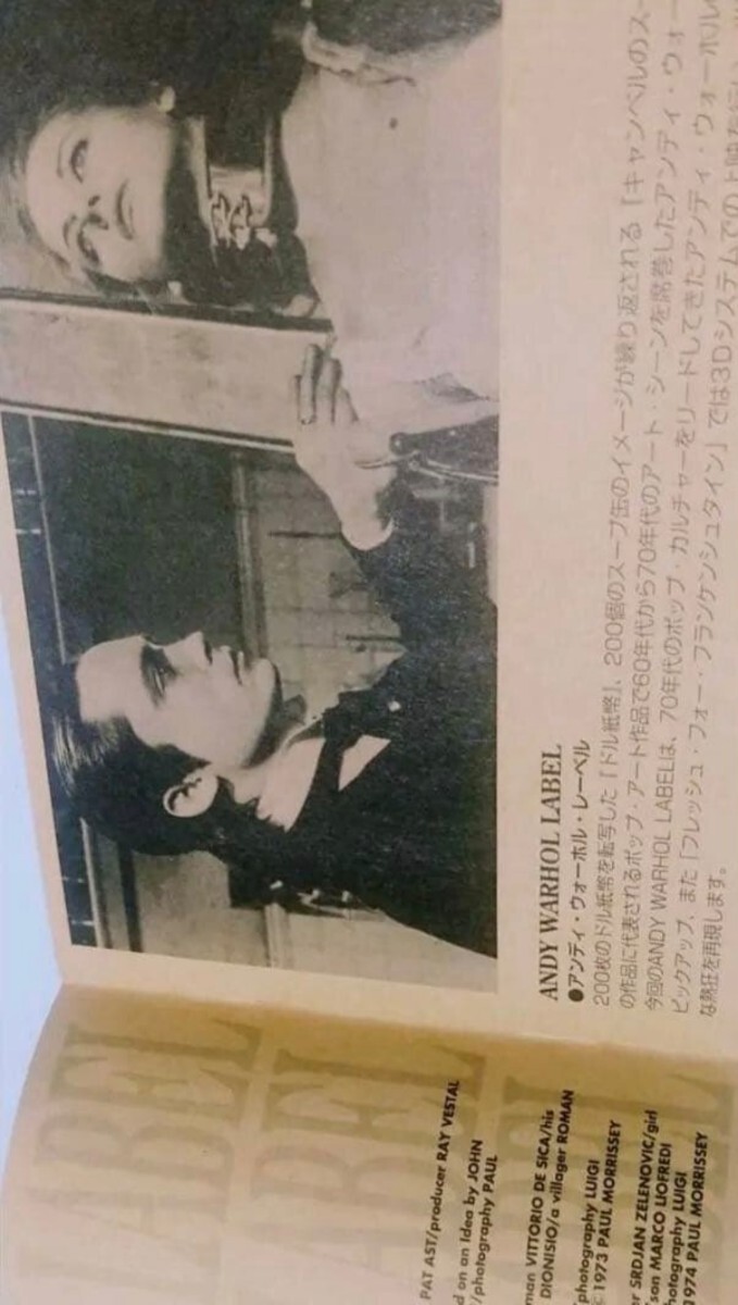 希少★アンディーウォーホル【ANDY Warhol LABEL】パンフレット、チラシ3点セット 検) 悪魔のはらわた 処女の生血 ヒート 悪魔のいけにえ _画像4