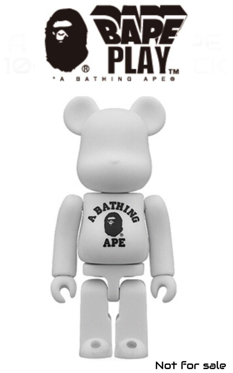 ラスト★未開封 BAPE PLAY【A BATHING APE】100% ベアブリック BE@RBRICK kaws メディコム ステューシー 400％ ペコちゃん 千秋 NIGO_画像2