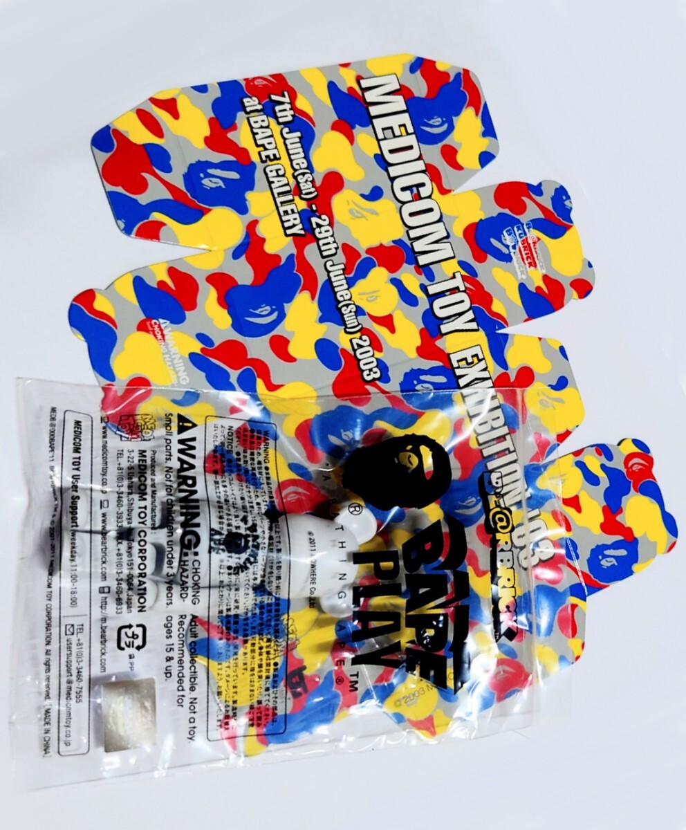 ラスト★未開封 BAPE PLAY【A BATHING APE】100% ベアブリック BE@RBRICK kaws メディコム ステューシー 400％ ペコちゃん 千秋 NIGO_画像1