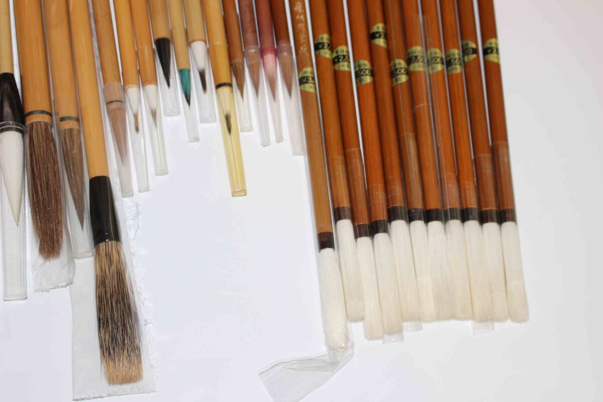 古筆　唐筆　和筆　武林邵芝巖　金鼎牌　双羊牌 善璉博寳斎　李福寿 上海工芸　 文房四寶_画像8