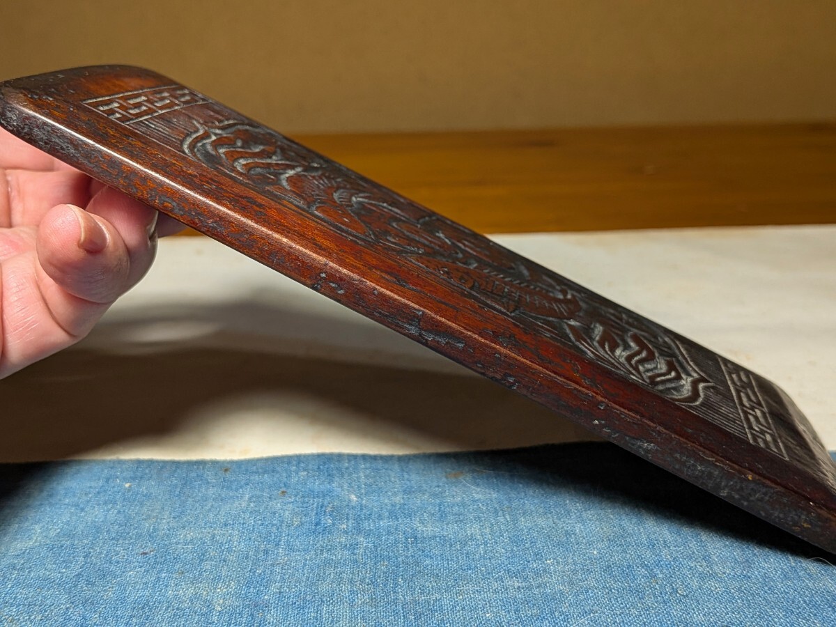 【哲】図柄の楽しい李朝の糸巻き（李朝時代）_画像3