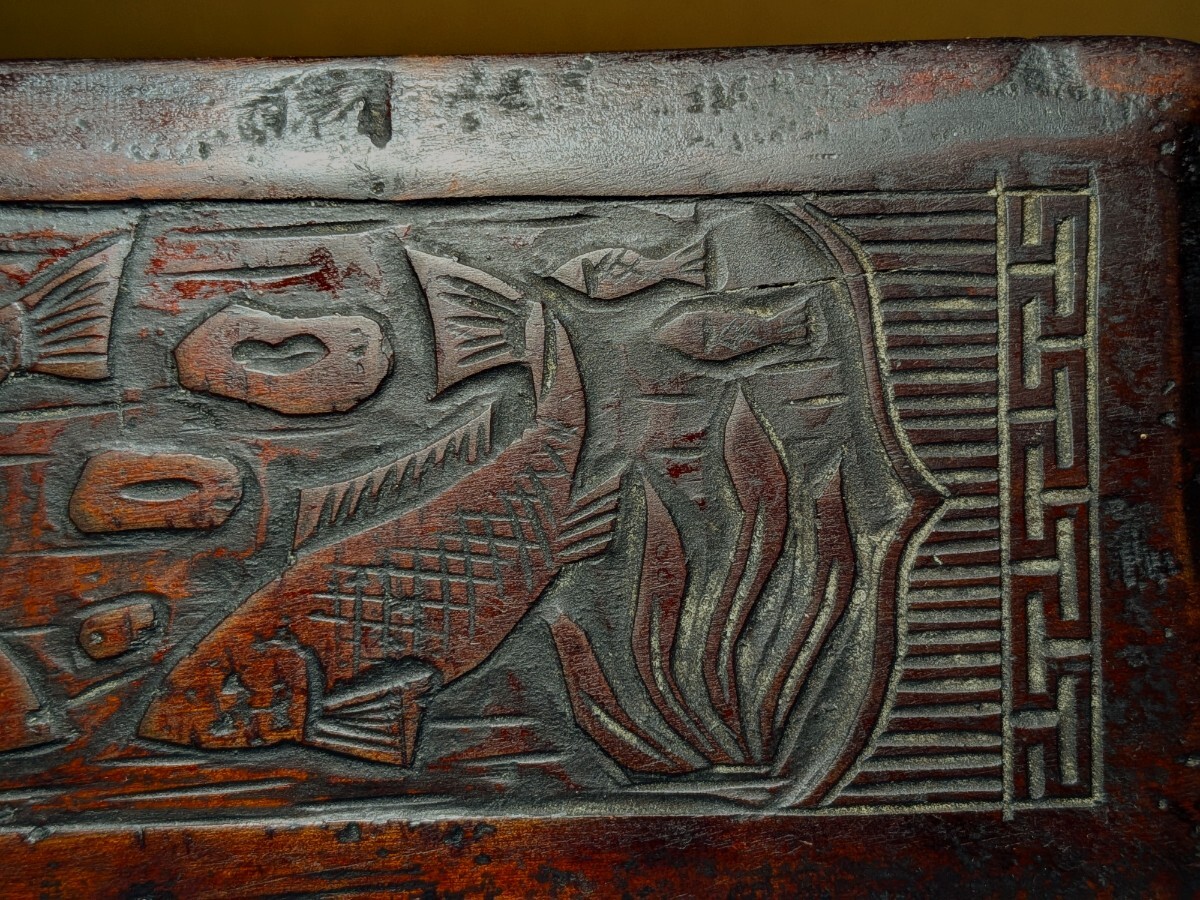 【哲】図柄の楽しい李朝の糸巻き（李朝時代）_画像7