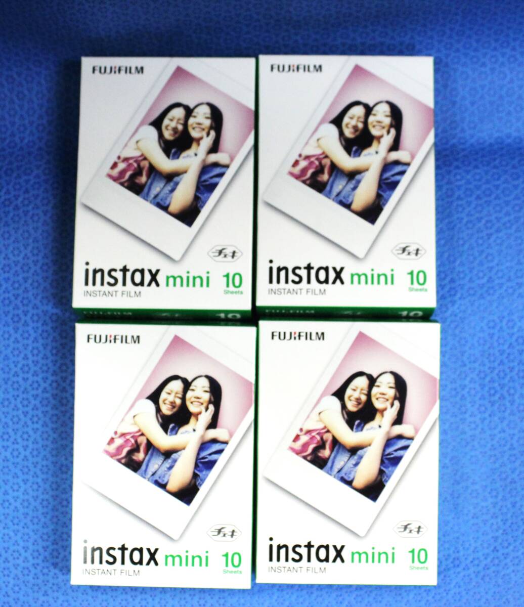 FUJIFILM 富士フィルム チェキフィルム instax mini10 10枚入り×4箱 40枚分 未開封 期限2027年7月_画像1