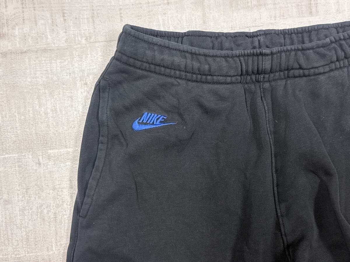 ナイキ NIKE スポーツ ストリート デザイン ロゴ刺繍 イージー スウェット ジョガー パンツ ボトムス メンズ コットン混合 S 黒_画像2
