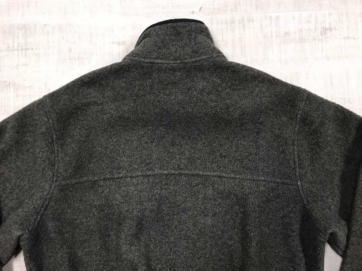 エルエルビーン L.L.Bean アメカジ アウトドア スポーツ ロゴ 刺繍 パイピング ジップアップ フリース ジャケット メンズ チャコールグレー_画像8