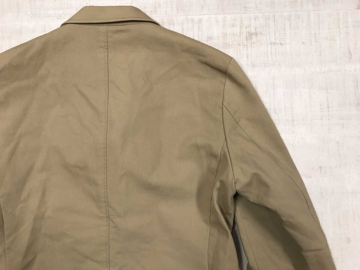 タケオキクチ TAKEO KIKUCHI フォーマル トラッド 4つボタン テーラード ジャケット メンズ 裏地ストライプ 綿100% 日本製 4 ベージュ_画像5