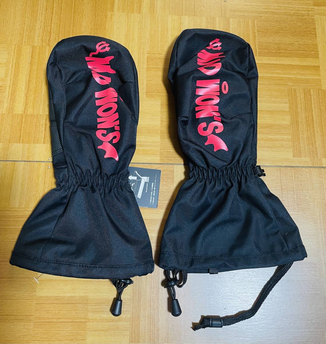 ☆送料込・即決☆新品☆MAD WON`S オーバーミトングローブ BLK/RED Lサイズ ブラックレッド耐水10000mmマッドウォンズ53%OFF_画像3