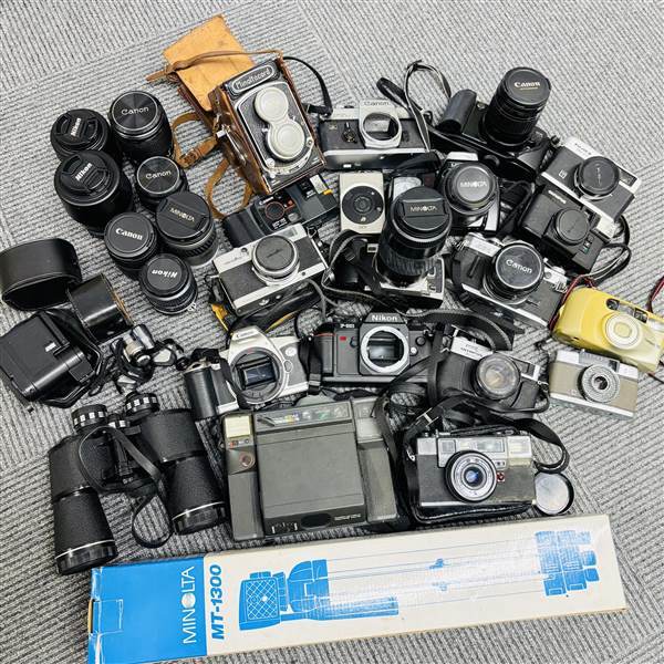1 иен камера объектив много . суммировать штатив бинокль пленочный фотоаппарат компактный цифровой фотоаппарат принадлежности Nikon Canon MINOLTA б/у товар текущее состояние товар 