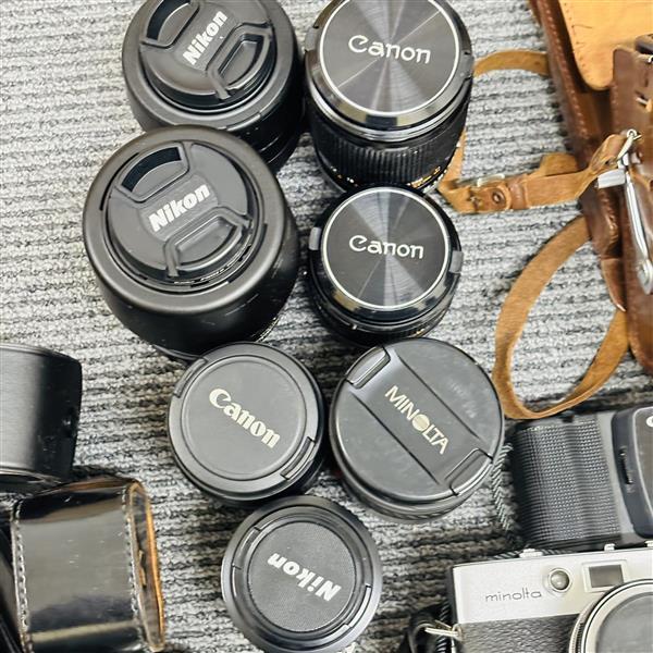 1 иен камера объектив много . суммировать штатив бинокль пленочный фотоаппарат компактный цифровой фотоаппарат принадлежности Nikon Canon MINOLTA б/у товар текущее состояние товар 