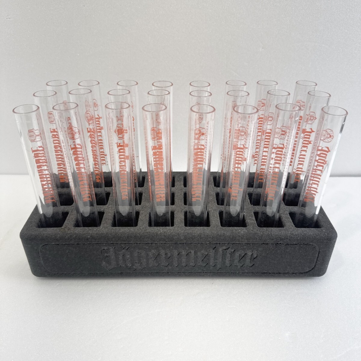 イエーガーマイスター イエガー 試験管 ショットグラス 24本 スタンド 台座付き _画像3