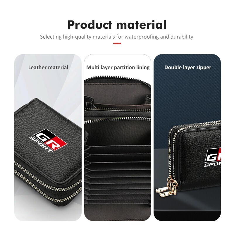 トヨタ【GR SPORT】財布 カードケース■プリウス クラウン ハリアー アルファード アクア ヤリスクロス ライズ RAV4 86 カムリ C-HR プラド_画像2