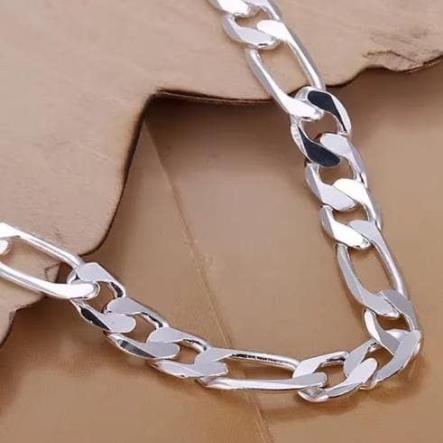 1175★在庫限り★シルバー S925 刻印 ブレスレット 太めチェーン 喜平 メンズ レディース バングル アクセサリー ヴィンテージ シンプル_画像2