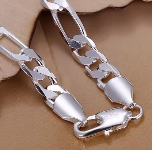 1175★在庫限り★シルバー S925 刻印 ブレスレット 太めチェーン 喜平 メンズ レディース バングル アクセサリー ヴィンテージ シンプル_画像3