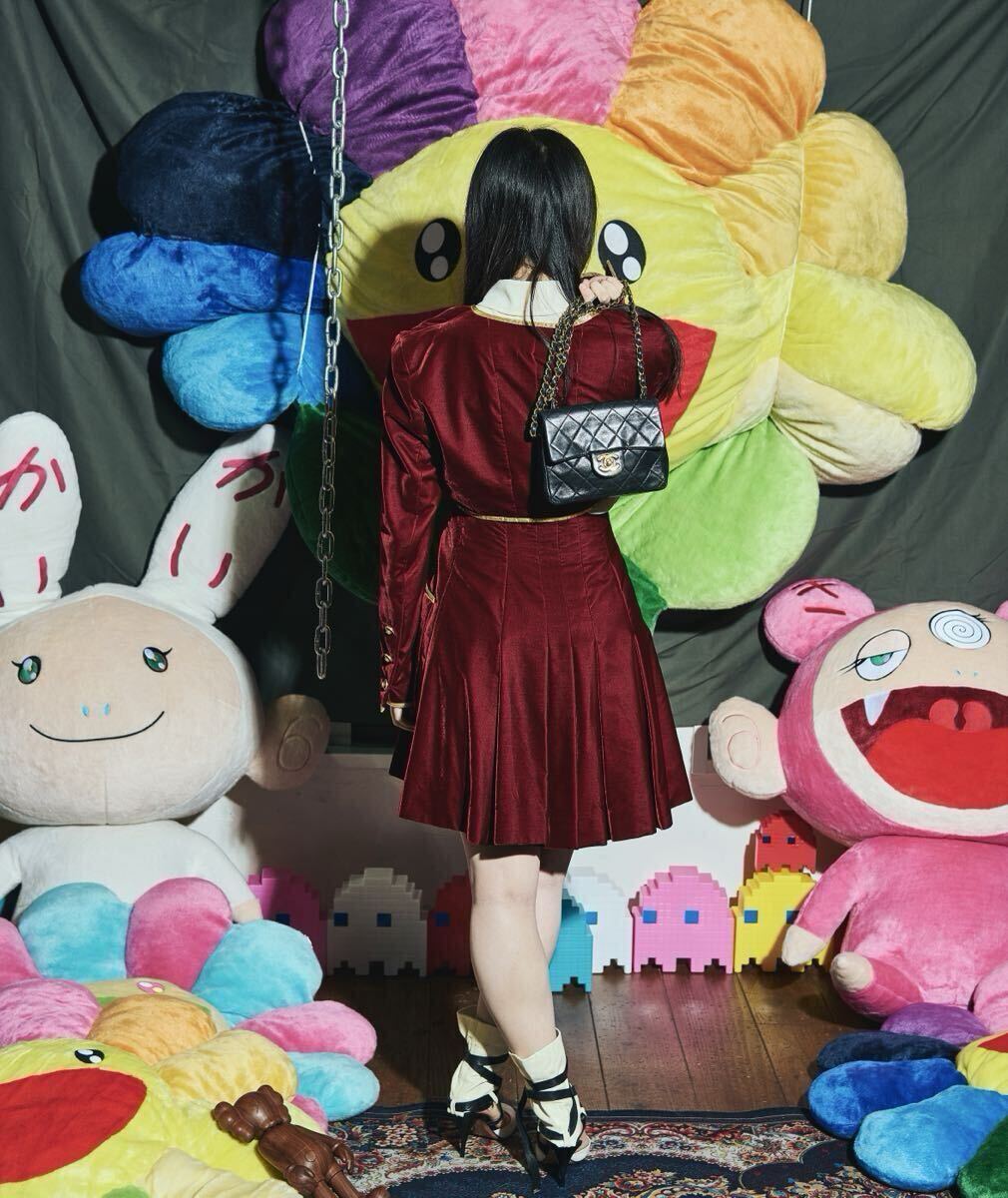 CHANEL 93A VINTAGE ベロア セットアップ レア サイズ40 ジャケット スカート ヴィンテージシャネル 状態良好 Prada Fendi Loewe ヴィトン_画像9