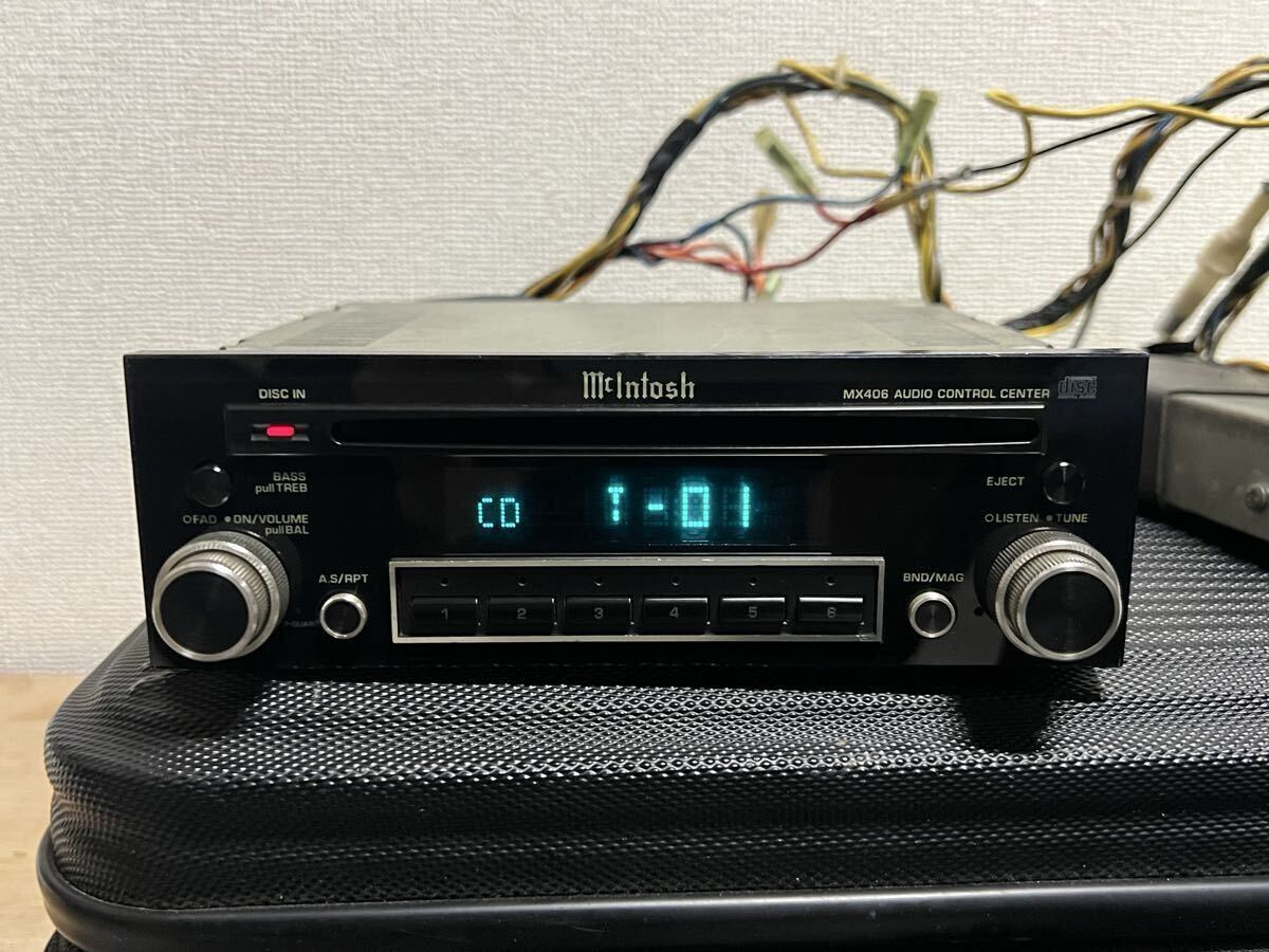 【送料無料】★売り切り★当時物★希少★通電確認済★美品!マッキントッシュ Mcintosh MX406 CDプレーヤー FM AM カーオーディオ 1DIN_画像2