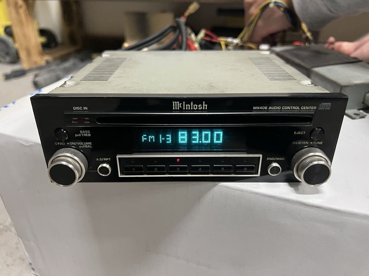 【送料無料】★売り切り★当時物★希少★通電確認済★美品!マッキントッシュ Mcintosh MX406 CDプレーヤー FM AM カーオーディオ 1DIN_画像3