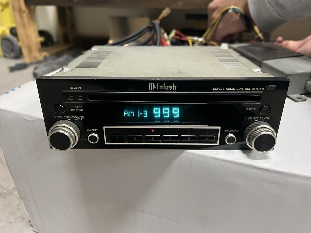 【送料無料】★売り切り★当時物★希少★通電確認済★美品!マッキントッシュ Mcintosh MX406 CDプレーヤー FM AM カーオーディオ 1DIN_画像4
