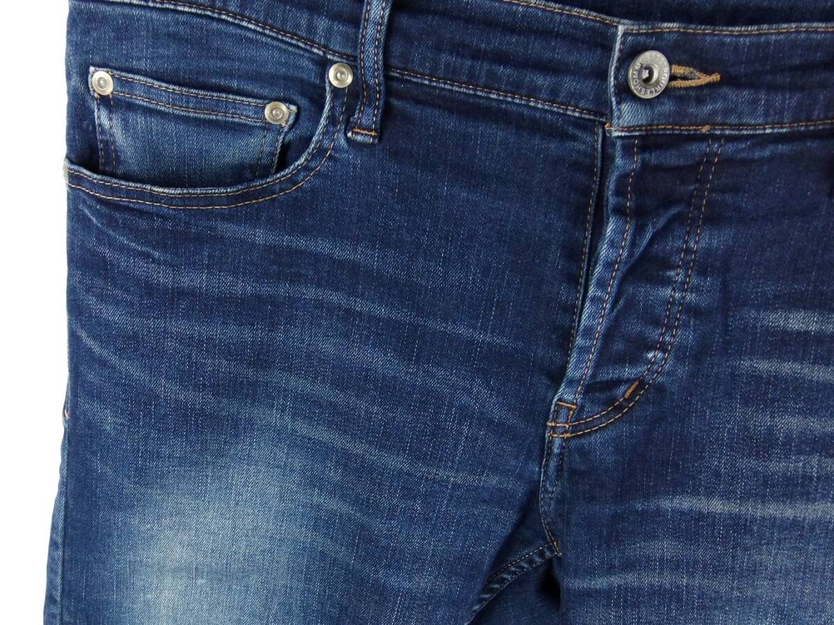 ■5351 POUR LES HOMMES 5351プールオム / 02370050007 / 日本製 メンズ インディゴ ハイパワーストレッチ スキニー デニムパンツ size 48_画像7