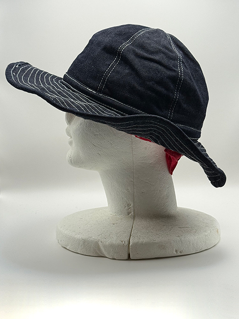 児島デニム★ヴィンテージ風★インディゴ デニムハット 試作品その１！！_画像4