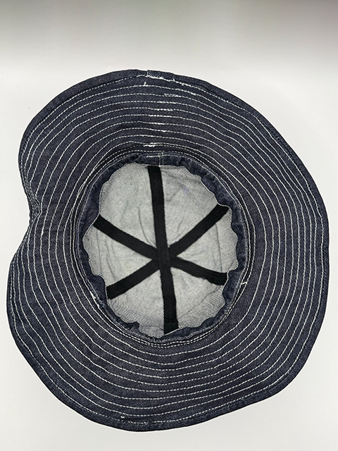 児島デニム★ヴィンテージ風★インディゴ デニムハット 試作品その１！！_画像5