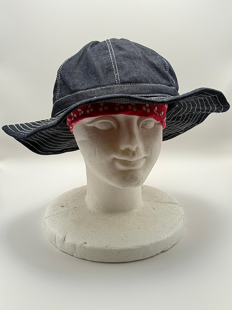 児島デニム★ヴィンテージ風★インディゴ デニムハット 試作品その２！！_画像1