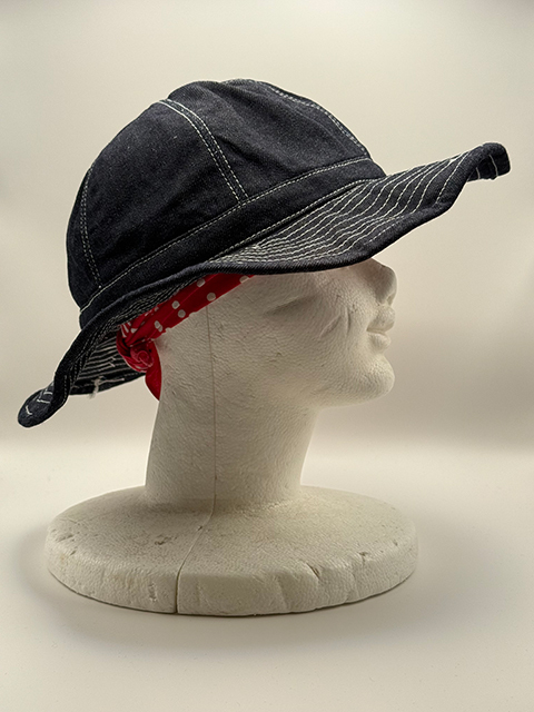 児島デニム★ヴィンテージ風★インディゴ デニムハット 試作品その２！！_画像2