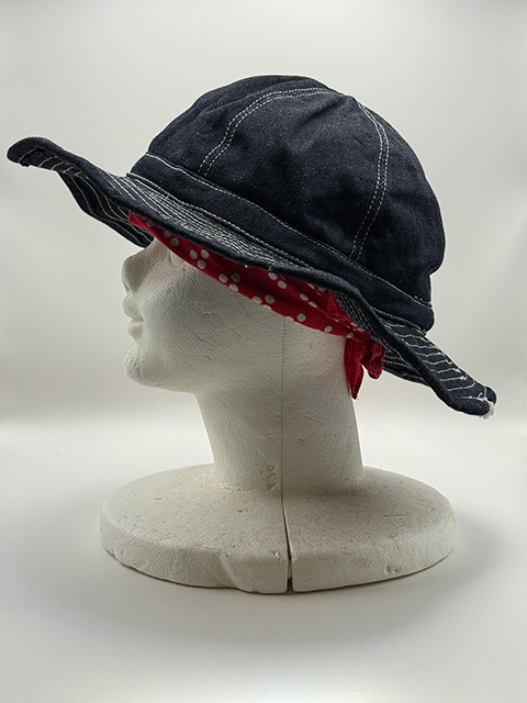 児島デニム★ヴィンテージ風★インディゴ デニムハット 試作品その２！！_画像4