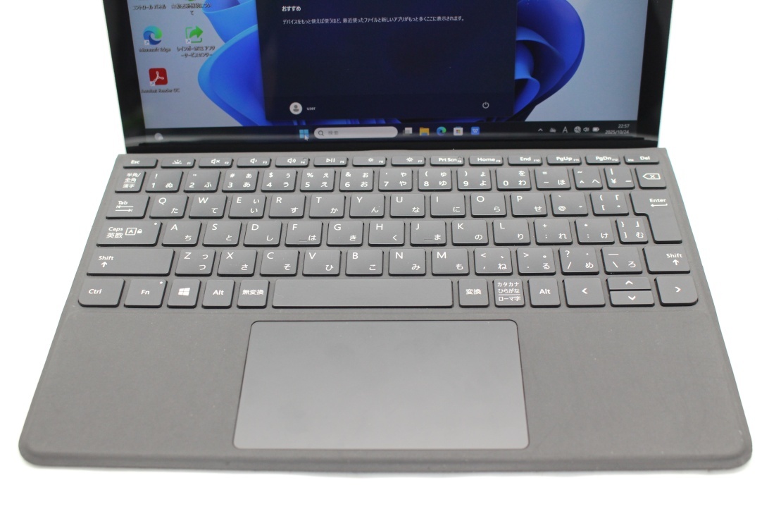 中古 フルHD タッチ 10.5型 Microsoft Surface Go2 Windows11 CoreM8100Y 8GB NVMe 128GB-SSD カメラ LTE Wi-Fi6 Office付き 管:1237k_画像7