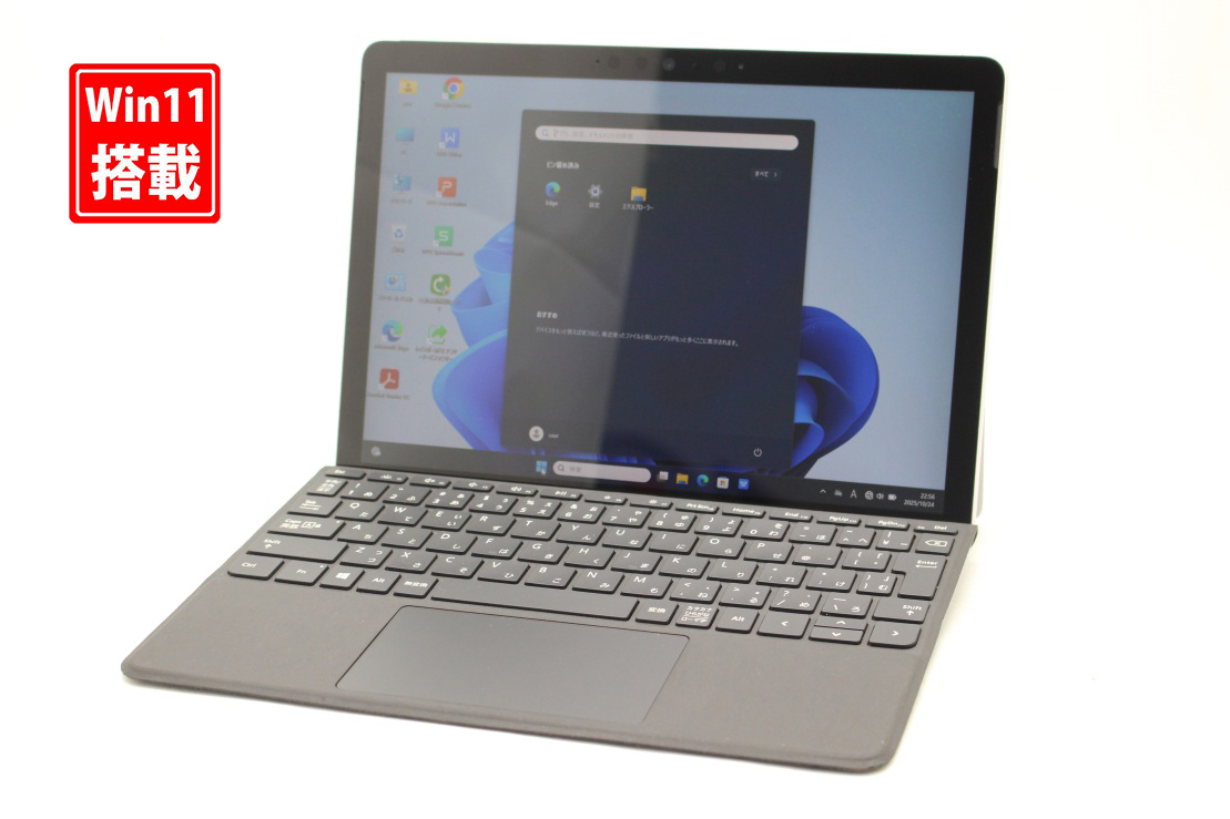 中古 フルHD タッチ 10.5型 Microsoft Surface Go2 Windows11 CoreM8100Y 8GB NVMe 128GB-SSD カメラ LTE Wi-Fi6 Office付き 管:1237k_画像1