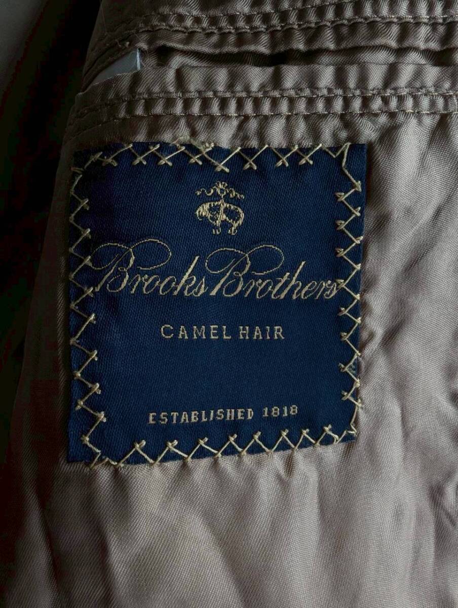 ★希少・キャメルへア100★ ブルックスブラザーズ 最高級 ロロピアーナ キャメル 3B ジャケット L～LLサイズ相当_画像5