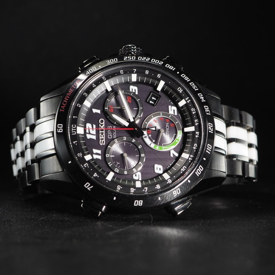 ◆1円～◆ SEIKO セイコー ASTRON アストロン ジウジアーロ デザイン 8X82-0AL0-1 SBXB037 電波 ソーラー 世界5000本限定 腕時計 「27981」_画像6