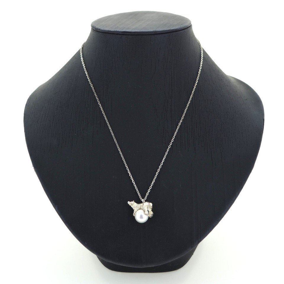 * быстрое решение есть * Vendome Aoyama VENDOME BOUTIQUE asahi гора зоопарк белый медведь SV серебряный 925 серебряный человек . жемчуг колье сумка для хранения [28013]