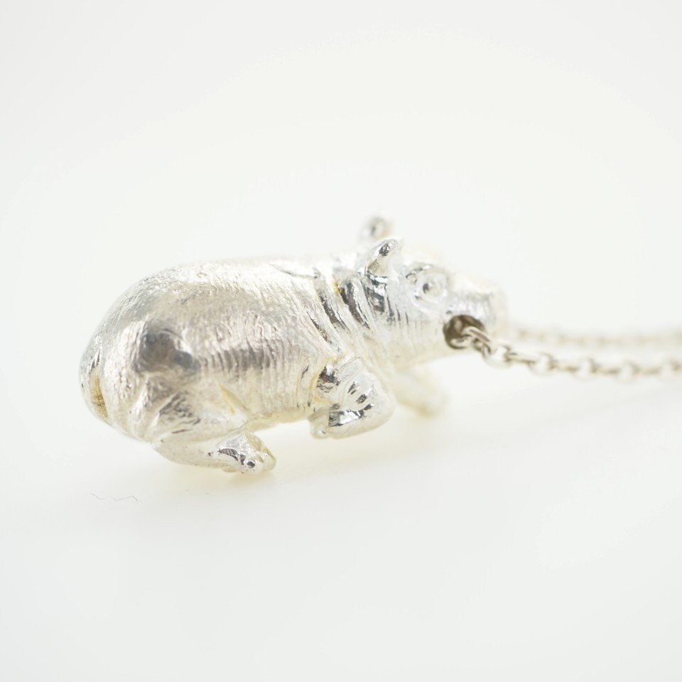 * быстрое решение есть * Vendome Aoyama VENDOME BOUTIQUE asahi гора зоопарк бегемот . бегемот ..15.5g SV серебряный 925 серебряный колье дерево коробка [28012]