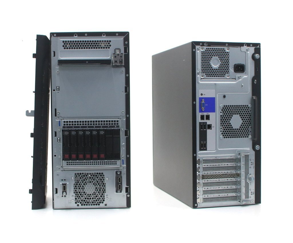 hp ProLiant ML110 Gen10 Xeon Bronze 3104 1.7GHz 16GB 600GBx6台(SAS2.5インチ/12Gbps/RAID50構成) DVD-ROM SmartArray P408i-p SR Gen10_画像2