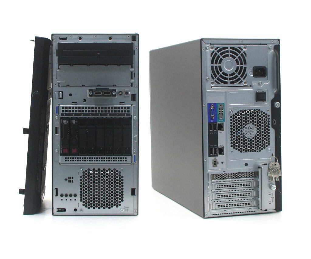 hp ProLiant ML30 Gen10 Xeon E-2124 3.3GHz 16GB 600GBx2台(SAS2.5インチ/12Gbps/RAID1構成) DVD-ROM SmartArray E208i-p SR Gen10_画像2