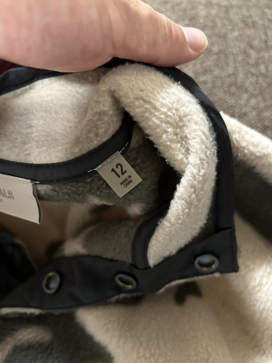 Fear of God ESSENTIALS カモフラ キッズ 12サイズ フリース_画像4